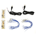 Miniatyrbild 3 av 8: 2 Player Arcade Encoder No Latency DIY Arcade Encoder med USB-kablar och knappledningar för MAME