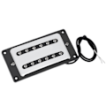 Miniatyrbilde 5 av 8: To-spors metall gitarrmikrofondeksel Messing Humbucker beskyttelse for elektriske gitarer Sølv