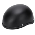 Miniatyrbillede 7 af 8: Motorcykel Lav Profil Halvmaske Hjelm Skull Cap Mat Sort (XL)