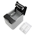 Miniatyrbillede 2 af 8: 80 mm termisk printer 220 til 300 mm/s 80 mm bredde USB LAN-interface ESC POS-kompatibel fragtlabels printer 100‑240V US-stik
