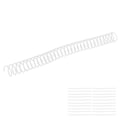 Miniatyrbillede 4 af 8: 20 stk Plastspiralbindningsspiraler 19mm 3/4in ID 30 Hull Spiraler til A4 A5 Notesbog Transparent