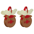 Miniatyrbillede 3 af 8: 2 stk. Julegodtepose Letvægts Holdbar Gavepose til Julefrokostdekoration Julehjort