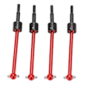 Miniatyrbild 1 av 8: 4st RC Metal Universal CVD Drivaxel Set för Tamiya TT02B 1/10 RC Car Upgrade PartsRed