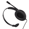 Miniatyrbillede 7 af 8: 3,5 mm Business Headset ENC Støjreduktion Lydstyrkejustering Monotelefonheadset med mikrofon til hjemmeopkald