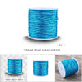 Pikkukuva 5 / 5: 100M x 0,8mm Nylon Kiinalainen Solmu Naru Rattail Makrame Shamballa Lanka String Sininen