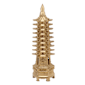 Miniatyrbillede 5 af 7: Wenchang Tower Statue 9 Nivåer Mini Pagoda Messing Hjemindretning Feng Shui Ornament til skrivebord
