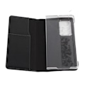 Miniatyrbillede 1 af 8: Læder Flip-etui. Ridsefast, foldbart beskyttende etui i læder til Huawei Mate X2Sort