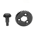 Miniatyrbillede 4 af 8: RC Konisk Gear Sæt Letvægts Sort Højstyrke 33T 13T RC Diff Ring Pinion Gears til Axial 1/18 UTB18 Capra RC Crawler