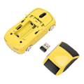 Miniatyrbillede 1 af 8: Race Car Trådløs Mus Sportsvogn Computermus 2.4 GHz LED Lys 1600 DPI Optisk Sensor til OS X PC Gul