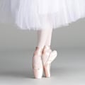 Miniatyrbilde 3 av 3: Ballerina spissko for jenter og kvinner med bånd og tåputer - EU35