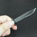 Miniatyrbillede 4 af 8: 2 stk Halskæde i Rustfrit Stål Kniv Lommekæde Kniv Bærbar Camping Udendørs Overlevelsesværktøj