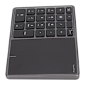 Miniatyrbillede 8 af 8: Trådløst numerisk tastatur Touchpad Design 22 taster 2,4G Dual Mode Tilslutning Type C Interface Laptop Tastatur Grå