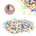 Miniatyrbillede 6 af 8: Konfetti Blomsterformede Glitter Pailletter Farve Fest Bryllup Drys Fest Dekoration Forsyninger (0,7 cm Fem Kronblad Blomster)