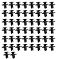 Pikkukuva 3 / 8: 91512-SX0-003 Auton puskurin kiinnikkeet Push Pin Nit Trim Clips Hondaan