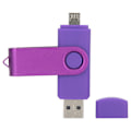 Miniatyrbilde 5 av 8: Bærbar Minnepenn U Disk Lagre Bilder Filer OTG Micro USB USB2.0 Tilbehør CW10040 Lilla128GB