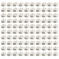 Pikkukuva 2 / 8: 100 kpl/pussi 8MM 001-100 numeroituja muovipostienkeli lintujen jalkahihnoja Renkaat (valkoinen)