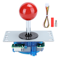 Miniatyrbild 1 av 8: Fighting Machine Arcade Game Console Joystick Hög känslighet No Delay Gamepad Tillbehör Röd
