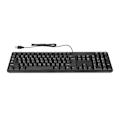 Miniatyrbillede 3 af 8: Arabisk tastatur 104 taster USB-interface kablet design Sort ABS-material Kontor tastatur til stationære computere