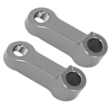 Miniatyrbillede 7 af 8: 10mm Spejlforhøjere Forlængere Aluminium Legering Spacere Forlængelsesadapter Sæt til F900XR F900R S1000XR S1000R Grå