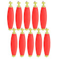 Miniatyrbilde 8 av 8: 10 stk EVA Fiskeflyte Fjäderflytende Bobber MultiPurpose Fiskefoderbeten Oval type