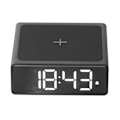 Miniatyrbillede 4 af 8: Digital vækkeur 3-i-1 LED Desktop Digital ur med trådløs opladning USB-strømforsyning til kontoret ved sengen i soveværelset