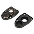 Miniatyrbilde 6 av 8: 2 ST Messingportaldeksler Svart Stabilitet Portal Styrkehalshatt for Axial Capra SCX10 III AR45P 1/10