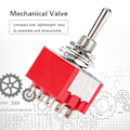 Miniatyrbild 3 av 7: 5 ST MTS-303 minivippomkopplare 3PDT 9 Pin3 Position On OFF on