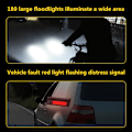Pikkukuva 3 / 8: Pyörän takavalo Monitoiminen 2 LED-valoa Pyörän takavalo 3 Tilaa Punaisella ja Valkoisella COB-sivuvallolla Magneettinen TYPE C Nopea Lataus Ulkoilmakäyttöön