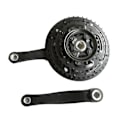 Miniatyrbilde 2 av 5: 26 tommer 42T 3-delt Mountainbike Vevsett Disc Redusert Vekt Sykkel Kranksett Rhombus Hull Vev