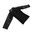 Pikkukuva 7 / 8: Combat-paita pitkähihainen vetoketjullinen unisex puuvilla polyesteri hengittävä kyynärpääsuojilla olkapäätaskuilla taisteluvaatteet cosplaylle musta python-printti L