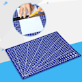 Miniatyrbillede 4 af 8: A4 Quiltning Grid Lines Skæremåtte Board Håndværksværktøj Kontorpapirtilbehør