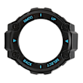 Miniatyrbild 7 av 8: Plastskyddsfodral för Amazfit TRex Watch Edge Bumper Protective Shell Ram (Black Shell Blue Word)