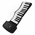 Miniatyrbillede 7 af 8: Rullepiano Silikon 88 Tangenter Roll Up Piano Keyboard Håndrulle Piano Uddannelsesmæssige Gaver