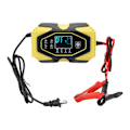 Miniatyrbillede 1 af 8: Automatisk Batterilader Intelligent Digital Display Opladningshukommelse Funktion til Biler Motorcykler 100-240V US Stik