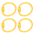 Miniatyrbillede 5 af 8: 4 stk. Bull Nose Ring Nylon Gul Høj Elasticitet Letvægts Farm Ko Næsering til Kvæg S
