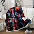 Miniatyrbillede 1 af 3: Stranger Things 3D-trykt Fleece-tæppe 70*100 - Vaskbart, Hjem & Kontor