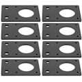 Miniatyrbillede 2 af 7: 42 Trinmotor Monteringsplade Fladt Beslag Aluminiumlegeringsmonteringsplade til 3D-printer Sort