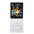 Miniatyrbilde 7 av 8: MP3 MP4-spiller 1,8 tommers skjerm 8 GB minne 64 GB utvidbar 30 timers avspilling Multifunksjonell sportsmusikkspiller Hvit