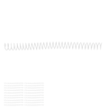 Miniatyrbillede 8 af 8: 20 stk Plastspiralbindningsspiraler 19mm 3/4in ID 30 Hull Spiraler til A4 A5 Notesbog Transparent