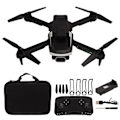 Pikkukuva 1 / 8: S162 Quadcopter 4K Kaksoislinsinen Nelisuuntainen Esteiden Välttely Cool Light Taittuva Quadcopter