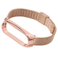 Miniatyrbillede 2 af 8: Metalrem kompatibel med Xiaomi Mi Band 6 Smartwatch Udskiftning af stålbånd Armbånd Tilbehør Rosenguld