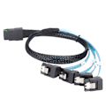 Pikkukuva 2 / 8: Mini SAS 36PIN-kaapeli Muovi Kestävä 12Gbps Nopea ja vakaa suorituskyky Mini SAS 4 SATA-kaapeli