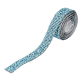 Miniatyrbilde 6 av 8: Rhinestone Stripe Innsjøblå 5yd Lengde Selvklebende Glitrende Mye Brukt Krystallbånd for Fest Bryllup Hjem