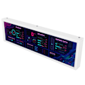 Miniatyrbillede 2 af 8: 8,8-tommer computer temperaturmonitor 1920x480 60Hz til AIDA64 CPU GPU SSD Data Temperaturmonitor til Raspberry Pi til Windows Hvid