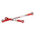 Miniatyrbillede 8 af 8: Metal Justerbar Styrestang Aluminiumlegering Servostang Trækstang til MN-serien D90 MN90 RC-biler Rød