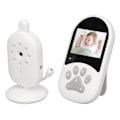 Miniatyrbillede 4 af 8: Video Baby Monitor med kamera 2,4 tommer 2-vejs stemmeintercom Infrarød nattesyn WiFi Babyovervågningsenhed 100‑240V EU-stik