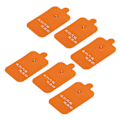 Miniatyrbillede 6 af 8: 10 stk Snap Elektrode Pad Genanvendelig erstatningselektrode Patch Tilbehør til TENS Massager Orange
