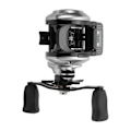 Miniatyrbild 7 av 8: Digital Display Baitcasting Reel 16+1BB 6.3:1 Utväxling Centrifugalbroms Fiskehjul (Silver Dual Arm Right Hand)