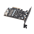 Pikkukuva 3 / 8: PCIe - Type C laajennuskortti USB3.2 20Gbps Dual Chip 19Pin liitin PCIe ohjain kortti Win 7 8 10 työpöydälle