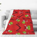 Julfilt Tryckt flanellfilt Presentfilt Stil 2 style2 70*100cm
